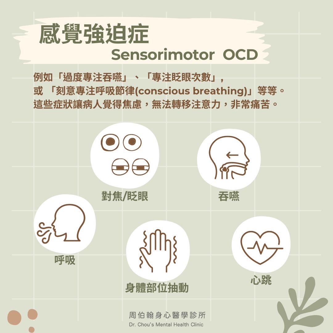 您知道有一種特殊的強迫症，是「患者過度專注在自己身體感覺」, 因此而焦慮, 恐慌, 甚至憂鬱, 叫做身體感覺強迫症嗎?